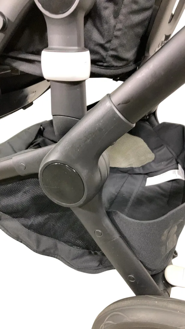 Bugaboo Fox 5 Stroller, 2022, Black Frame, Misty White - Midnight Black