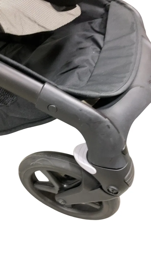Bugaboo Fox 5 Stroller, 2022, Black Frame, Misty White - Midnight Black