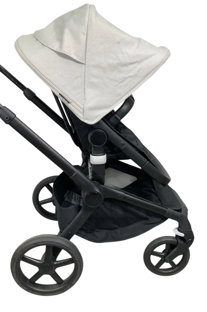 Bugaboo Fox 5 Stroller, 2022, Black Frame, Misty White - Midnight Black