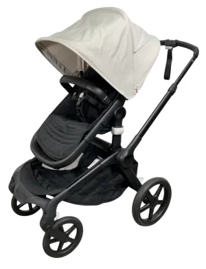 Bugaboo Fox 5 Stroller, 2022, Black Frame, Misty White - Midnight Black