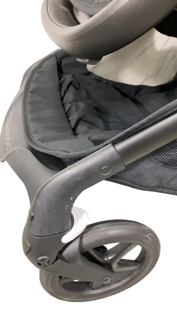Bugaboo Fox 5 Stroller, 2022, Black Frame, Misty White - Midnight Black