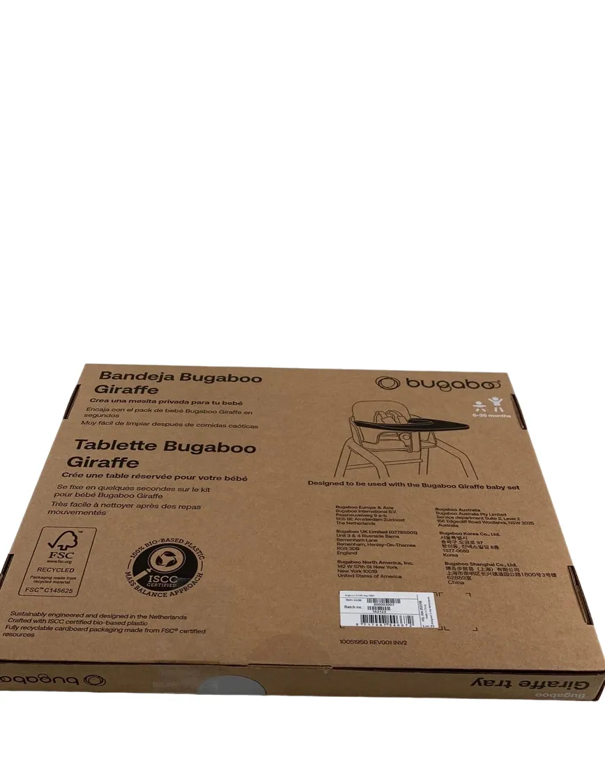 Bugaboo Giraffe Tray, White