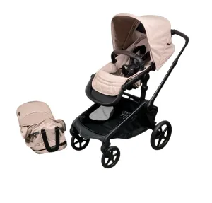 Bugaboo Kangaroo Single To Double Stroller, 2024, Black, Desert Taupe, Desert Taupe