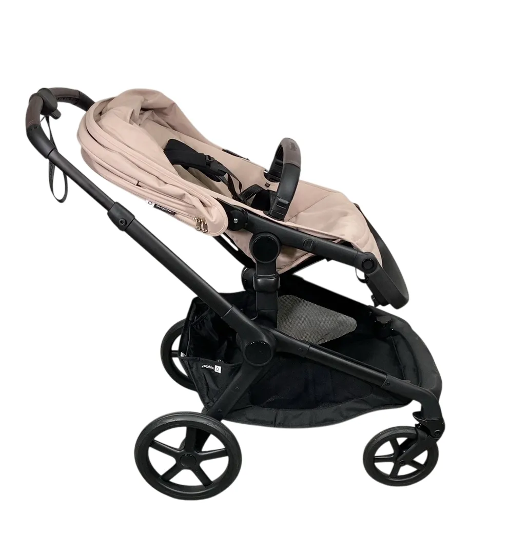 Bugaboo Kangaroo Single To Double Stroller, 2024, Black, Desert Taupe, Desert Taupe