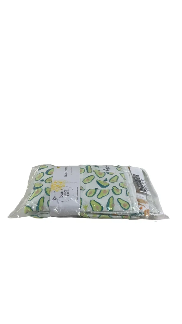 Burt's Bees Baby Burp Cloths 5-Pack, Carrots & Avocados