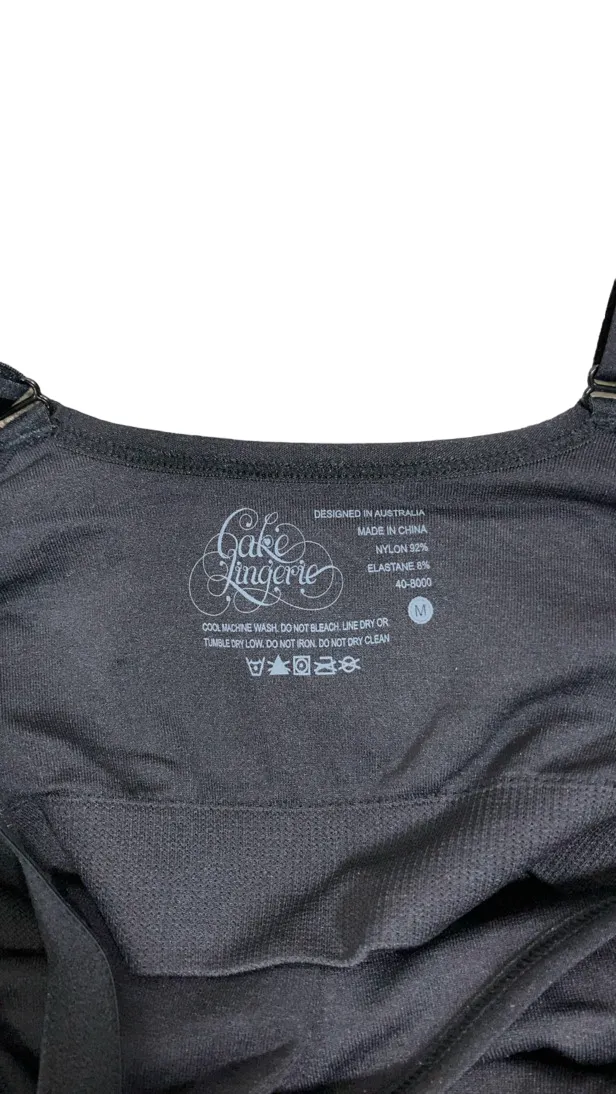 Cake Maternity Toffee Seamless Nursing Tank, Black, Medium