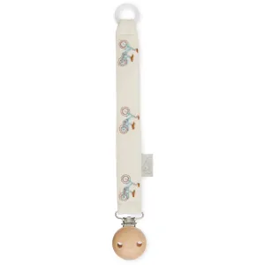 Cam Cam Copenhagen Bicycles Embroidered Pacifier Holder