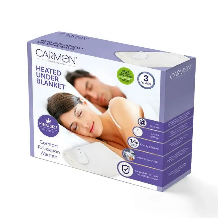 Carmen C81194 White King Fitted Underblanket