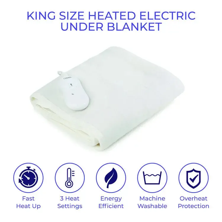 Carmen C81194 White King Fitted Underblanket