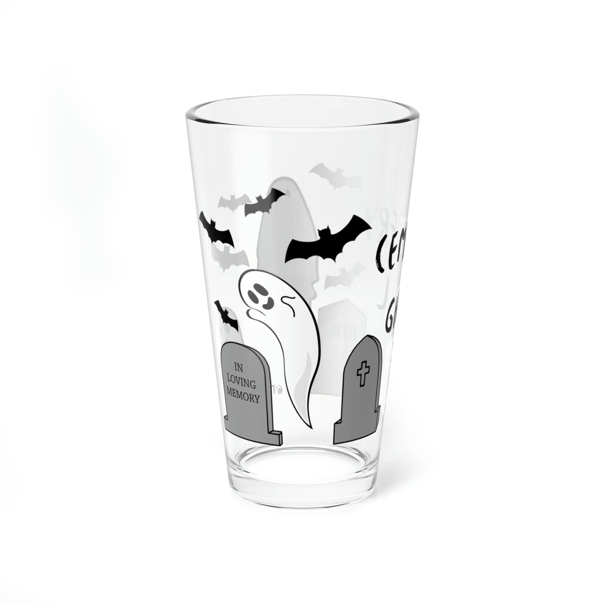 Cemetery Ghoul Pint Glass, 16oz