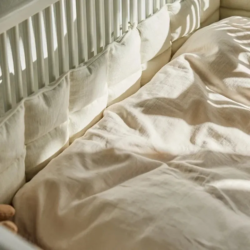 Cocoon Organic Kapok Cot Bumbet For Junior Bed 70x140 Soft Beige