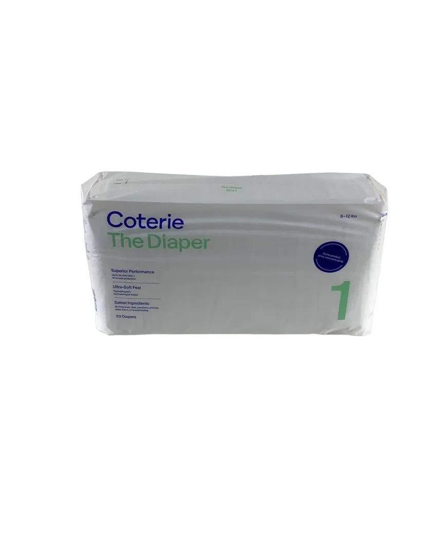 Coterie Size 1 Diapers, 33 Count