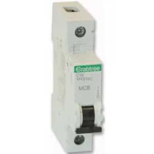 Crabtree 6HS10C 10A SP Type C MCB
