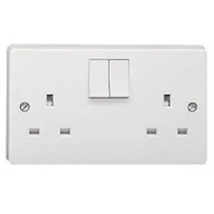 Crabtree Capital 4306/D 13A 2 Gang Dp Switched Socket