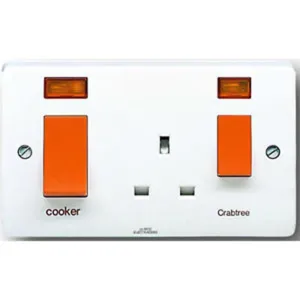 Crabtree Capital 4521/1 45A Slim Cooker Control Unit