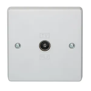 Crabtree Capital 7265 1 Gang Co-Axial Socket Direct Connection
