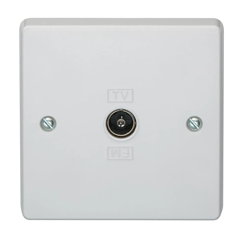 Crabtree Capital 7265 1 Gang Co-Axial Socket Direct Connection
