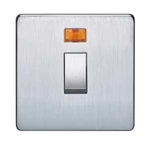 Crabtree Platinum 7011-3SC 20A DP Switch Satin Chrome