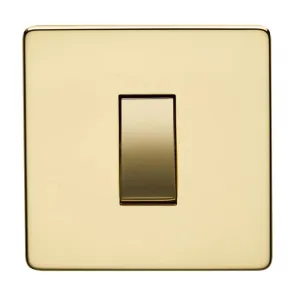 Crabtree Platinum 7015-PB 45A DP Switch Brass