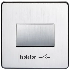 Crabtree Platinum 7017-SC Fan isolator Switch Satin Chrome