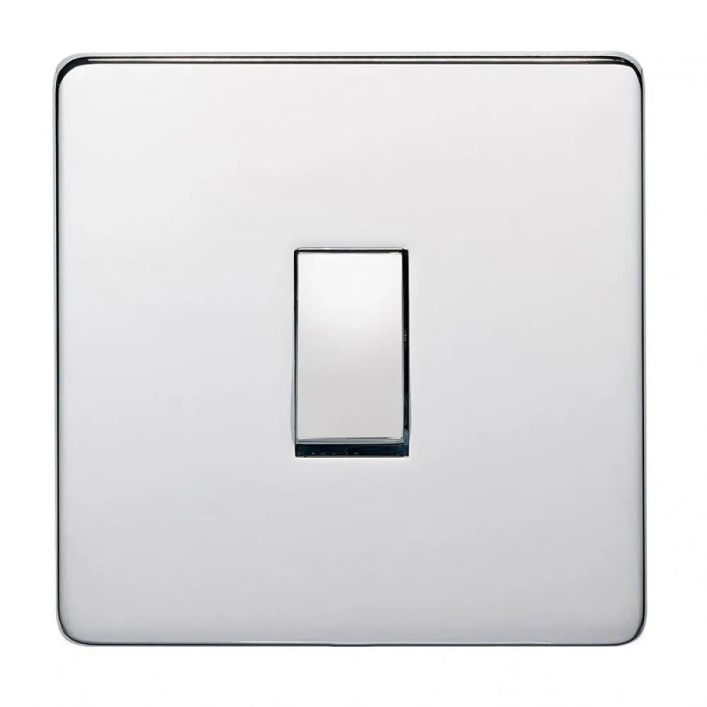 Crabtree Platinum 7170-HPC 1 Gang Switch Highly Polished Chrome