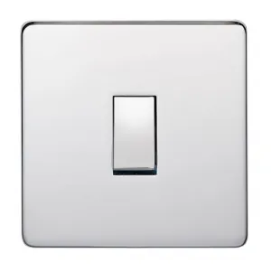 Crabtree Platinum 7170-HPC 1 Gang Switch Highly Polished Chrome