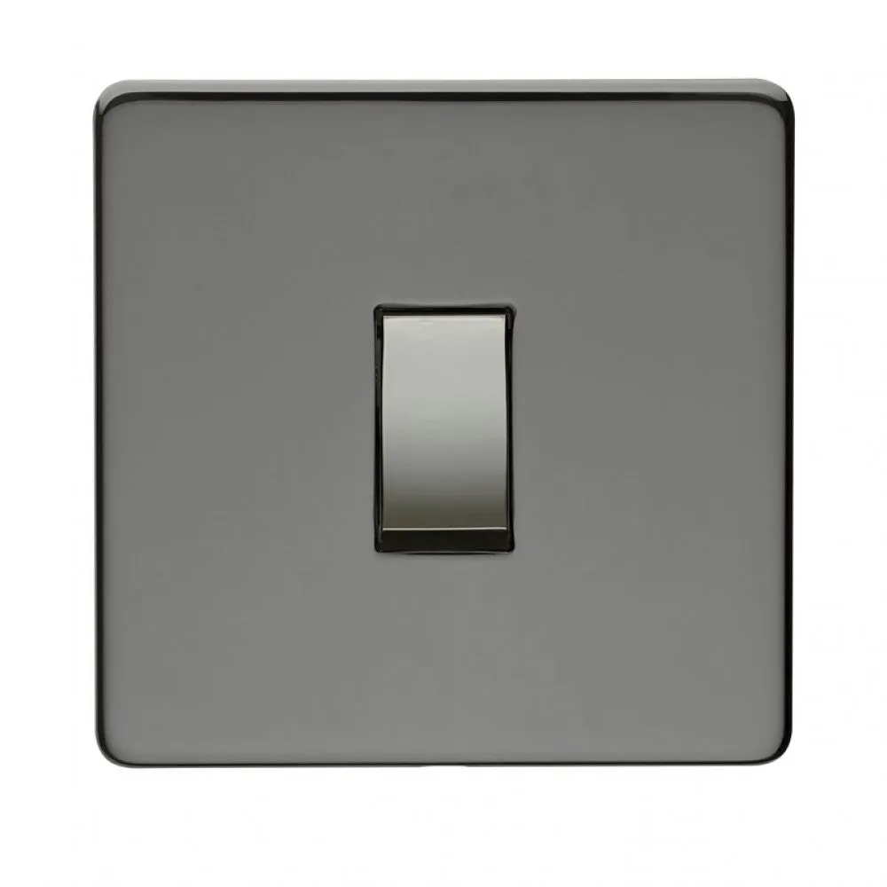Crabtree Platinum 7175-BKN 1 Gang Intermediate Switch Black Nickel