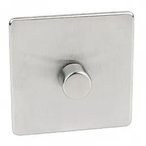 Crabtree Platinum 7250-D1-SC 1 Gang Dimmer Satin Chrome