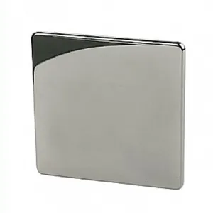 Crabtree Platinum 7775-BKN 1 Gang Blank Plate Black Nickel