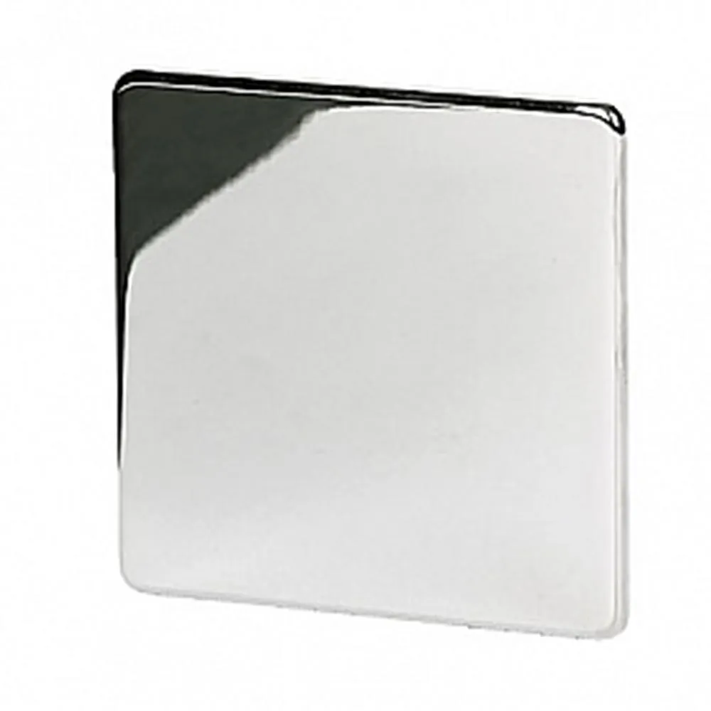 Crabtree Platinum 7775-HPC 1 Gang Blank Plate Crabtree Platinum Highly Polished Chrome