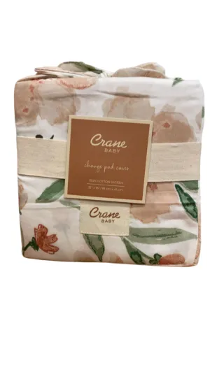 Crane Baby Change Pad Cover, Flowers