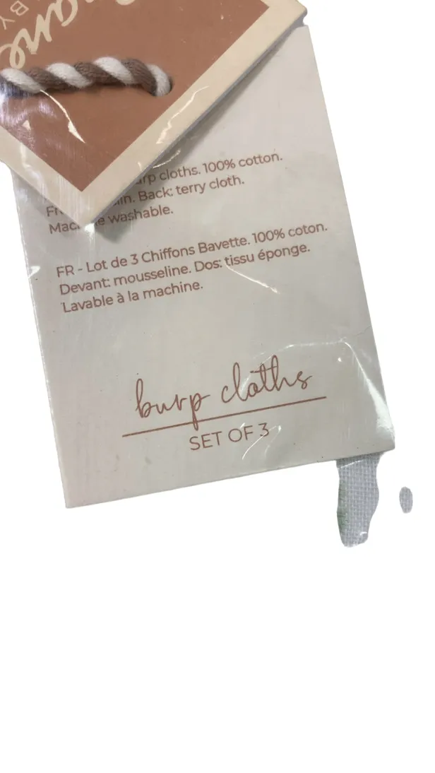 Crane Baby Cotton Muslin Burp Cloth Set, Parker