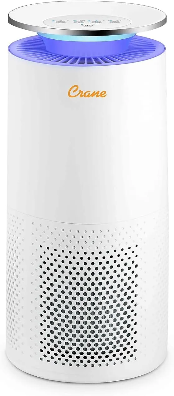 Crane True HEPA Tower Air Purifier with UV Light