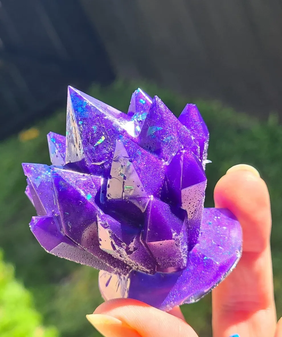 CRYSTAL CLUSTER FIGURINES MADE BY ME