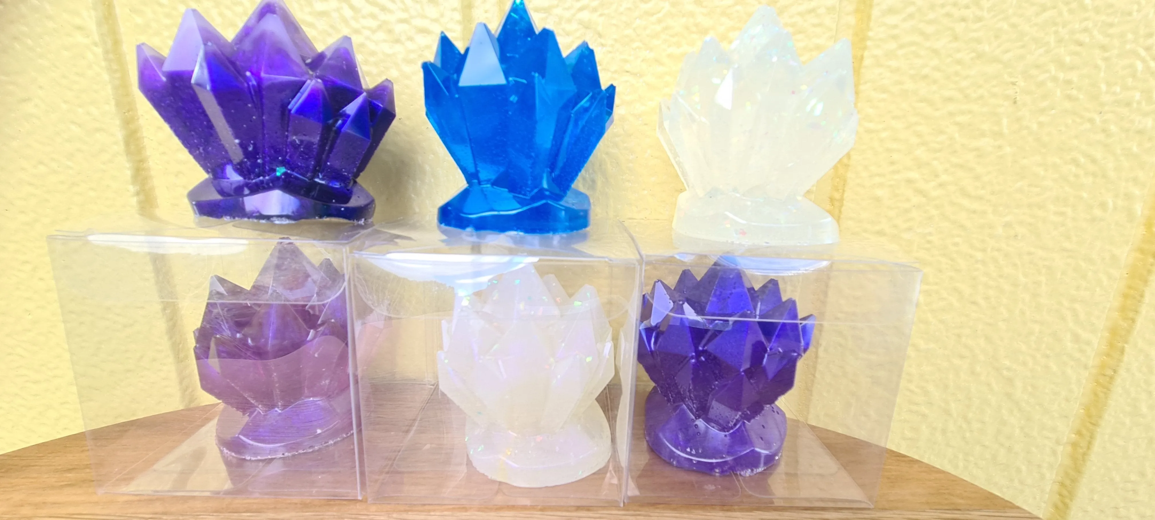 CRYSTAL CLUSTER FIGURINES MADE BY ME