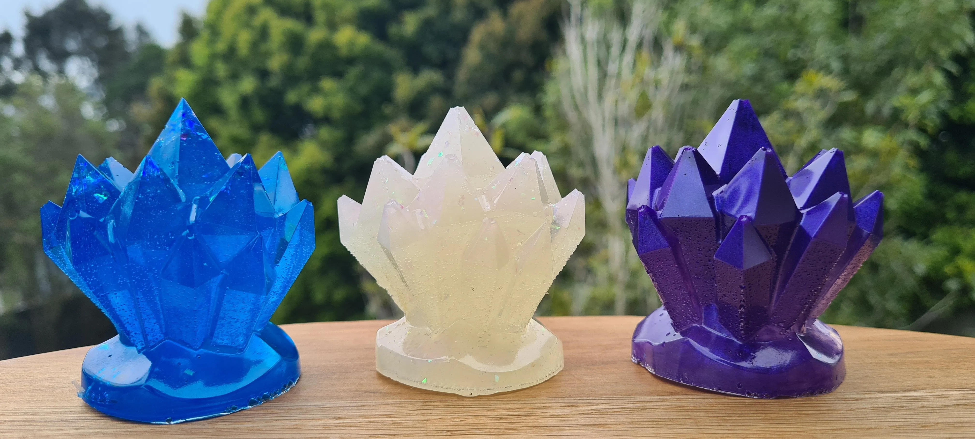 CRYSTAL CLUSTER FIGURINES MADE BY ME