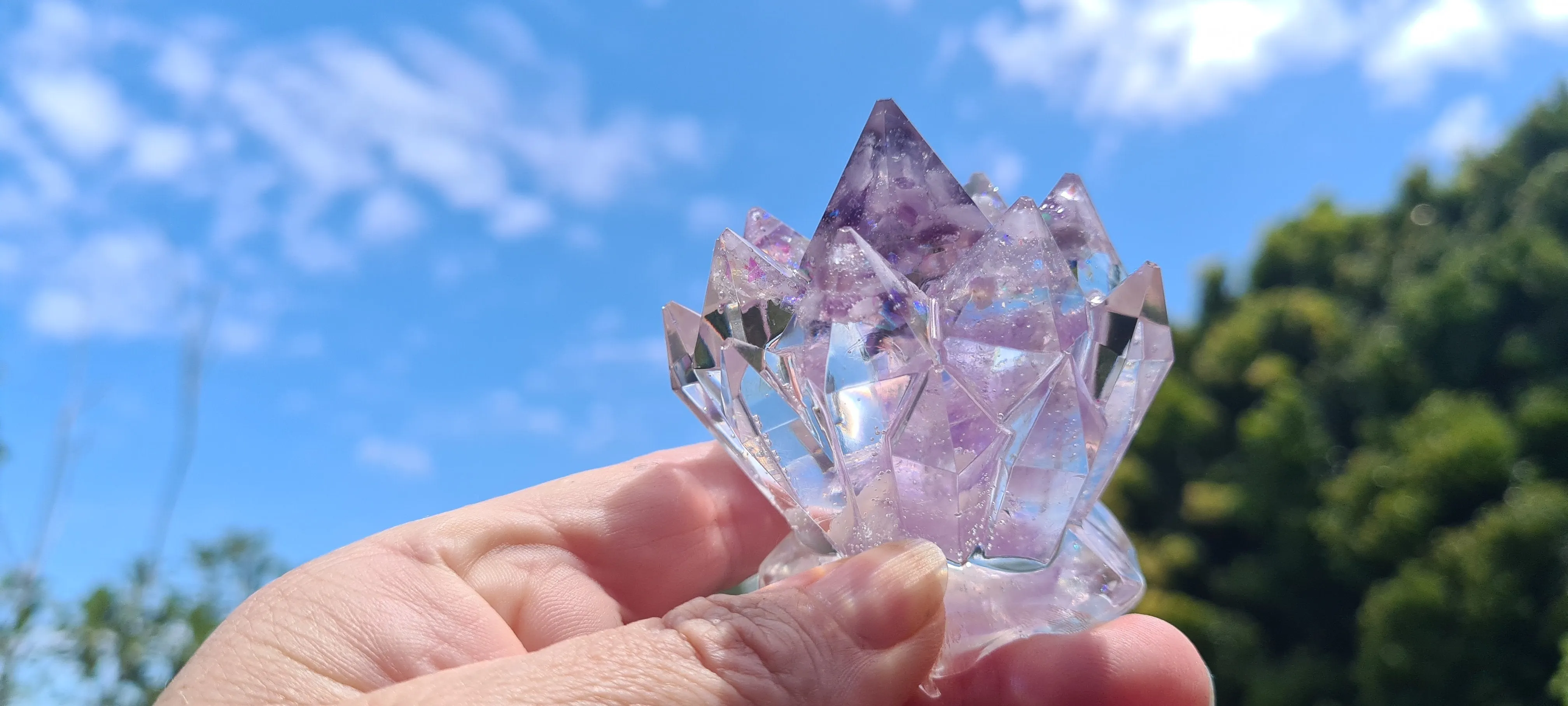 CRYSTAL CLUSTER FIGURINES MADE BY ME