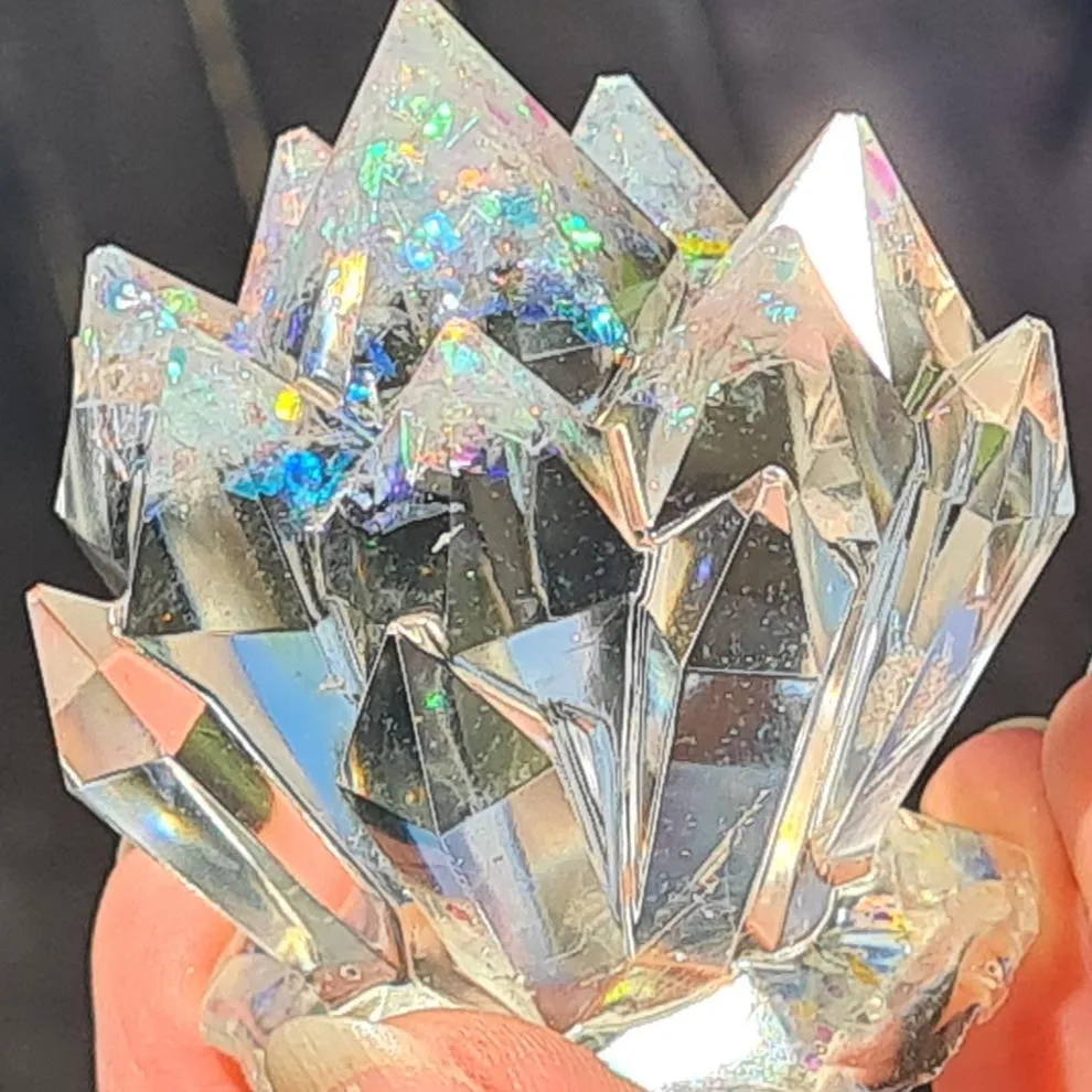 CRYSTAL CLUSTER FIGURINES MADE BY ME