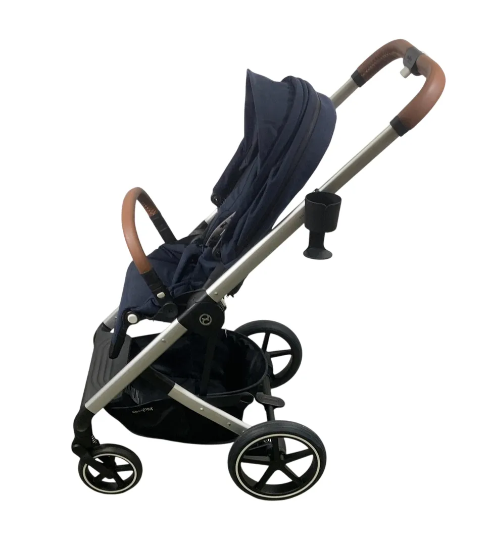 Cybex Balios S Lux Stroller, 2021, Ocean Blue, Silver Frame