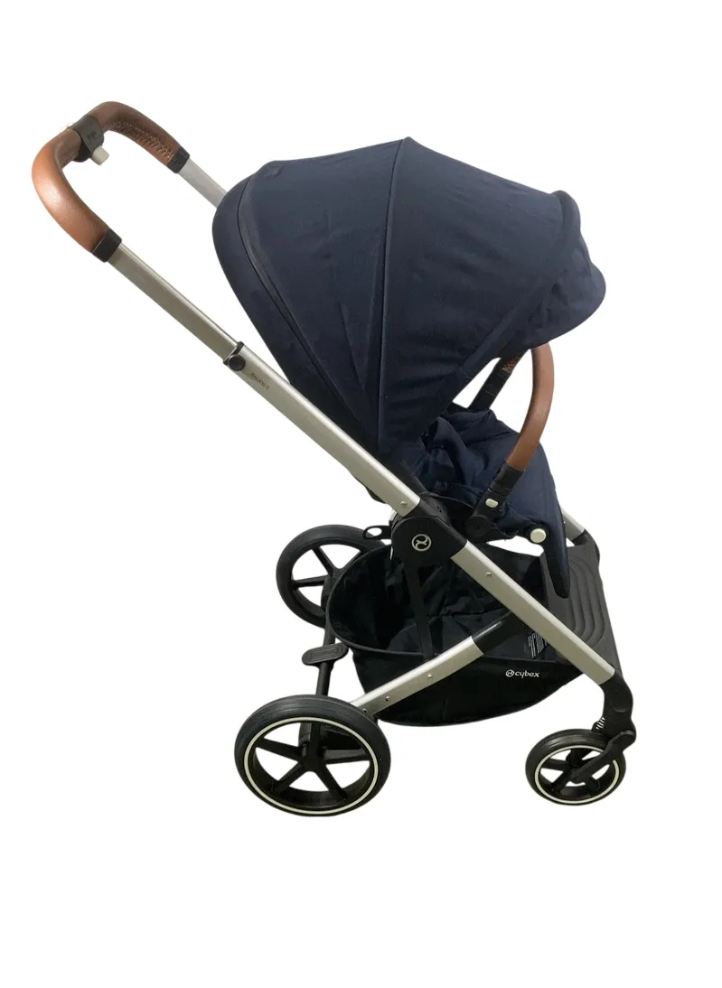 Cybex Balios S Lux Stroller, 2021, Ocean Blue, Silver Frame