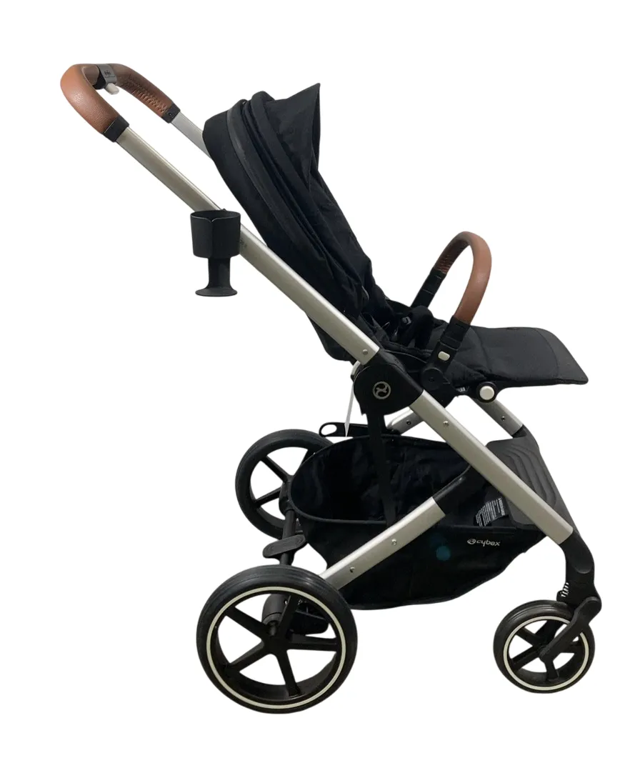 Cybex Balios S Lux Stroller, 2022, Silver, Moon Black