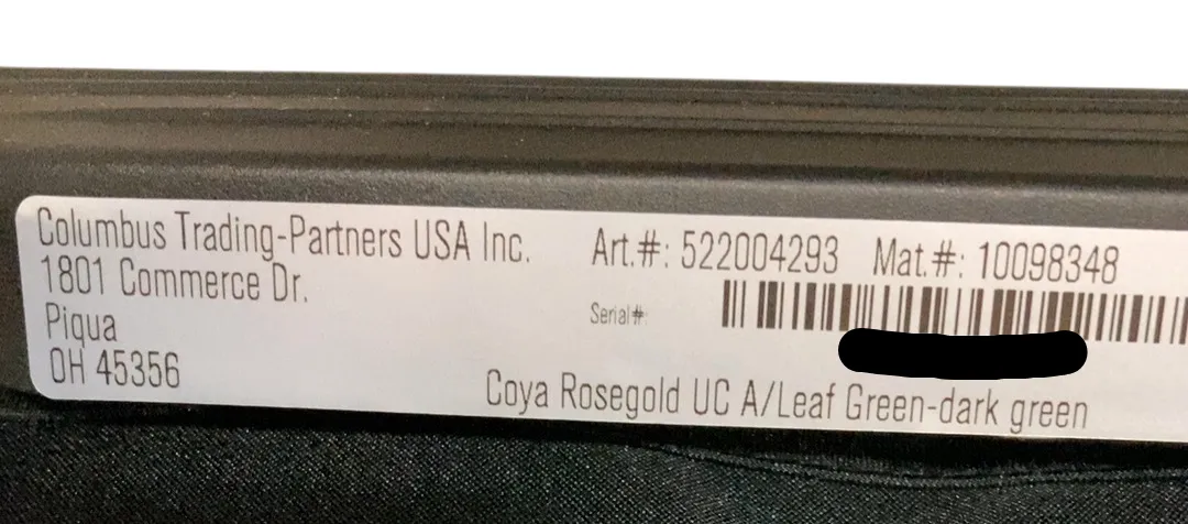 Cybex Coya Stroller, 2023, Leaf Green, Rose Gold