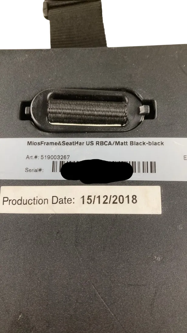 Cybex Mios Seat Frame, 2018, Matte Black