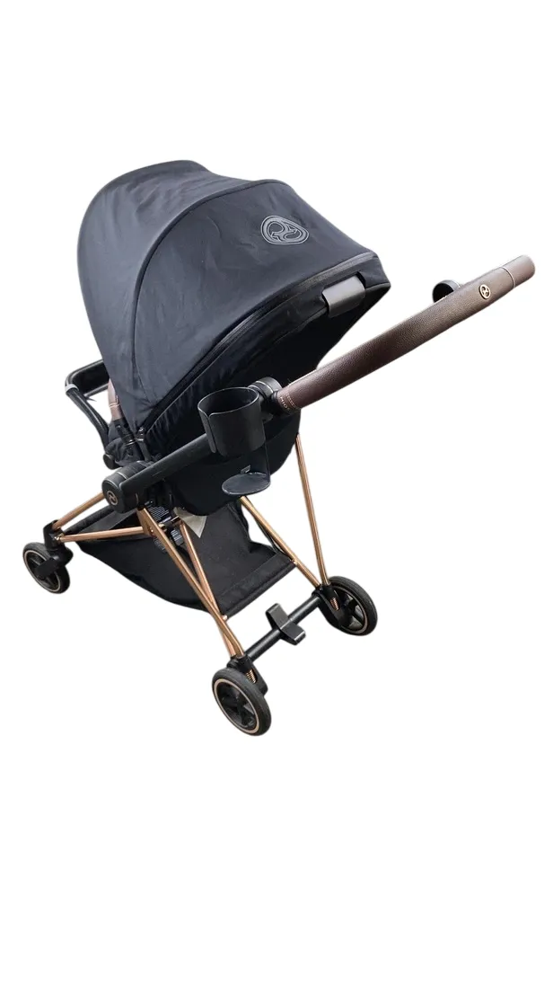 Cybex MIOS Stroller, 2021, Deep Black, Rose Gold