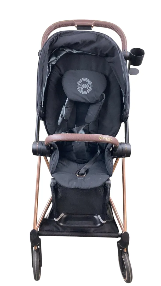 Cybex MIOS Stroller, 2021, Deep Black, Rose Gold