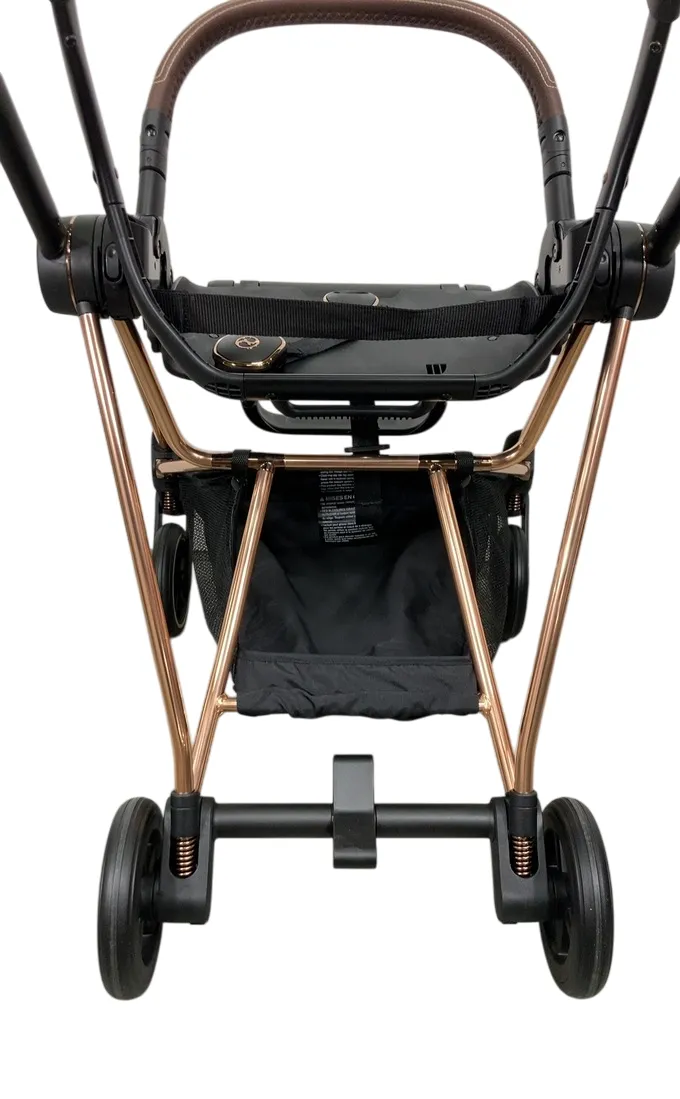 Cybex Mios3 Stroller Frame, 2024, Rose Gold/Brown