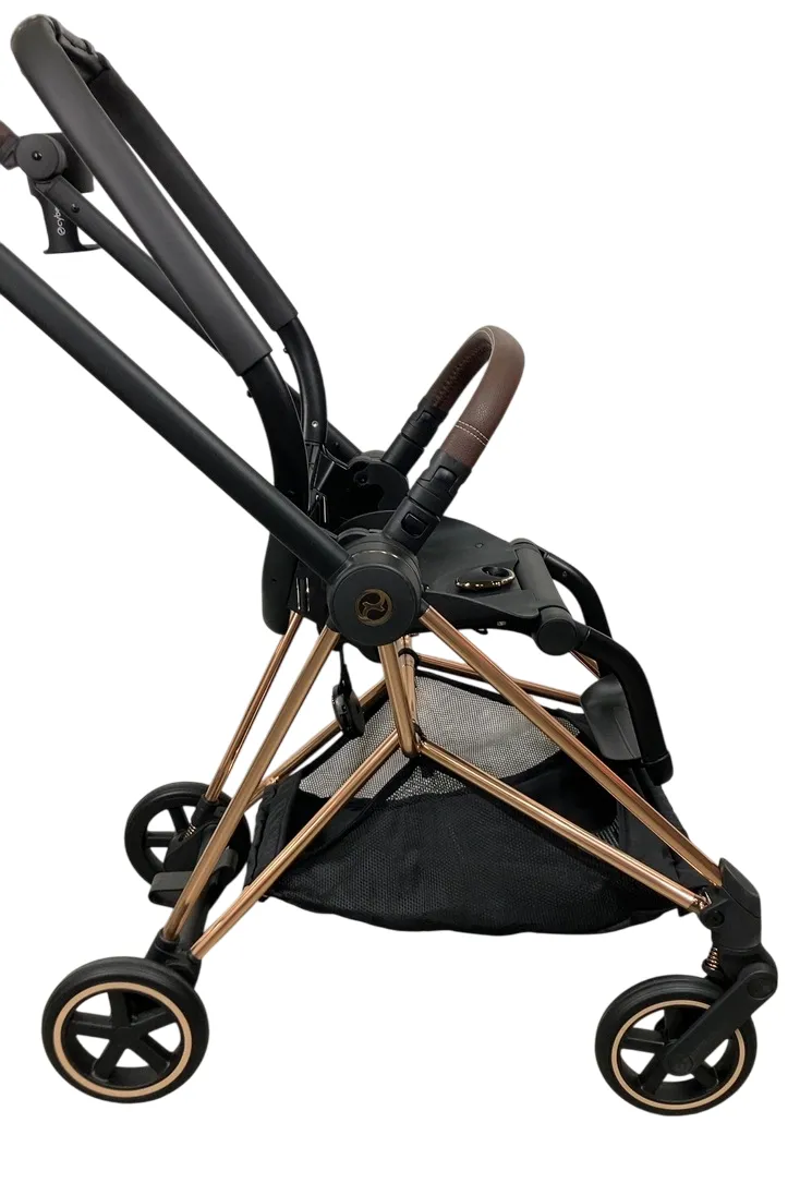Cybex Mios3 Stroller Frame, 2024, Rose Gold/Brown