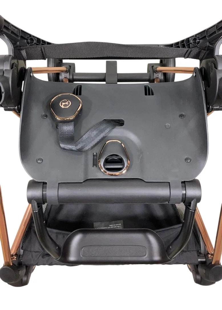 Cybex Mios3 Stroller Frame, 2024, Rose Gold/Brown