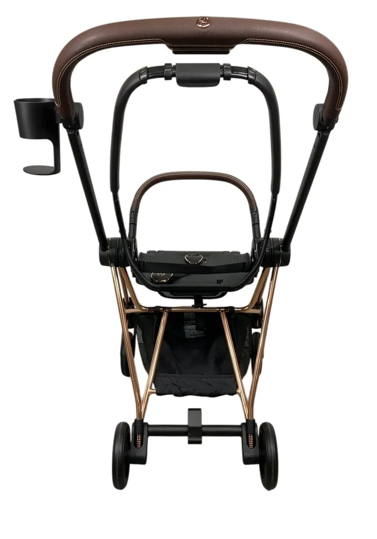Cybex Mios3 Stroller Frame, 2024, Rose Gold/Brown