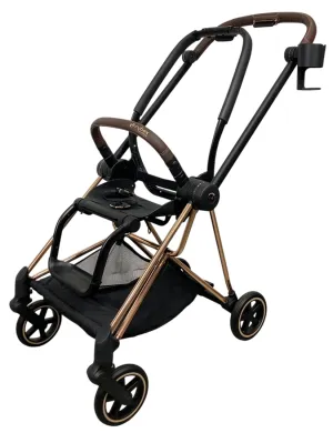 Cybex Mios3 Stroller Frame, 2024, Rose Gold/Brown